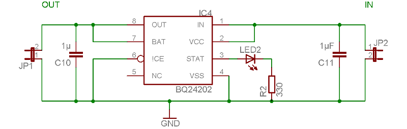 BQ24202 Schaltplan