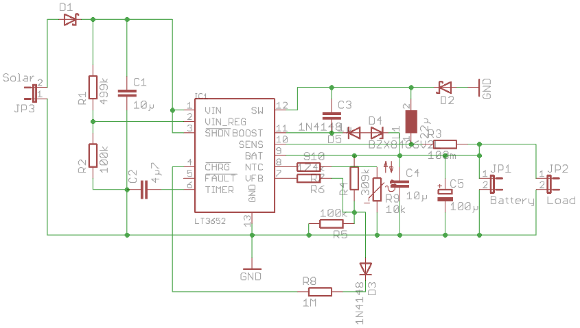 LT3652 Schaltplan MPP Tracker