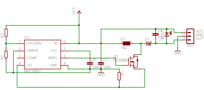 MAX16801 Schaltplan